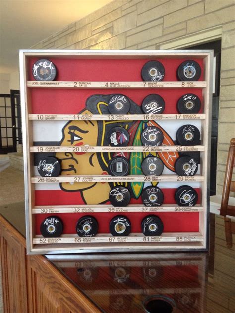 custom hockey puck display case